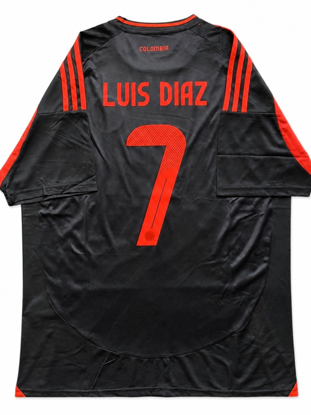 Luis Diaz #7 Colombia Soccer Jersey Copa America 2024 Away Black